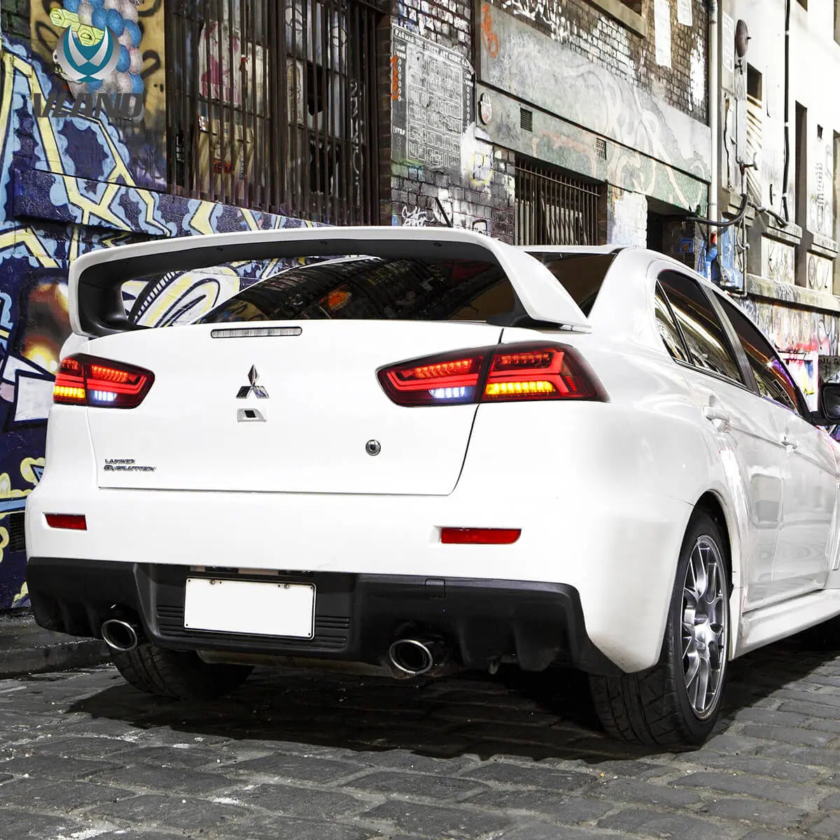 08-17 Mitsubishi Lancer & EVO X Vland LED bakljus med sekventiell blinkers - 11