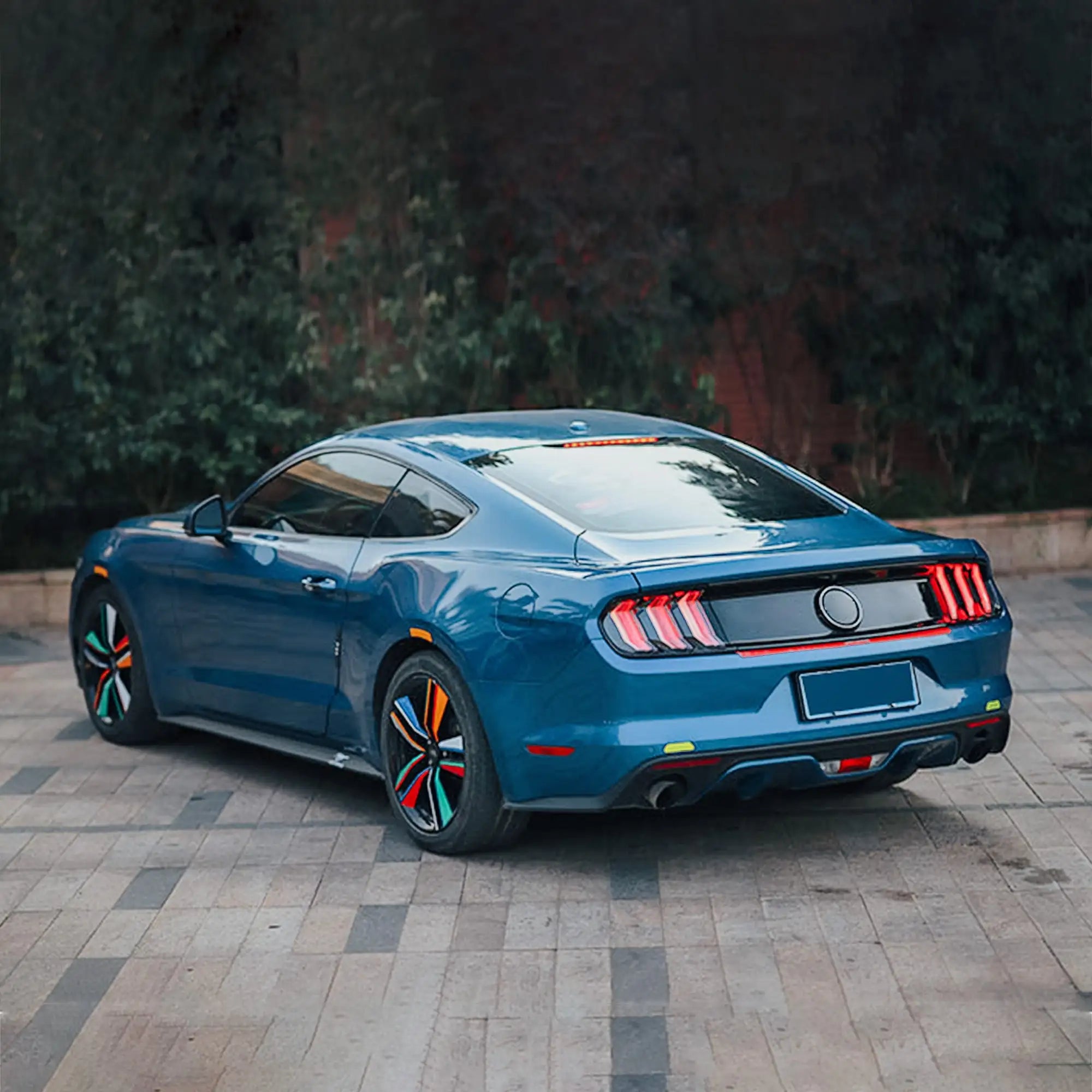 15-23 Ford Mustang 6th Gen (S550) Vland LED bakljus med 5 modes sekventiell blinkers [E-mark] - 11