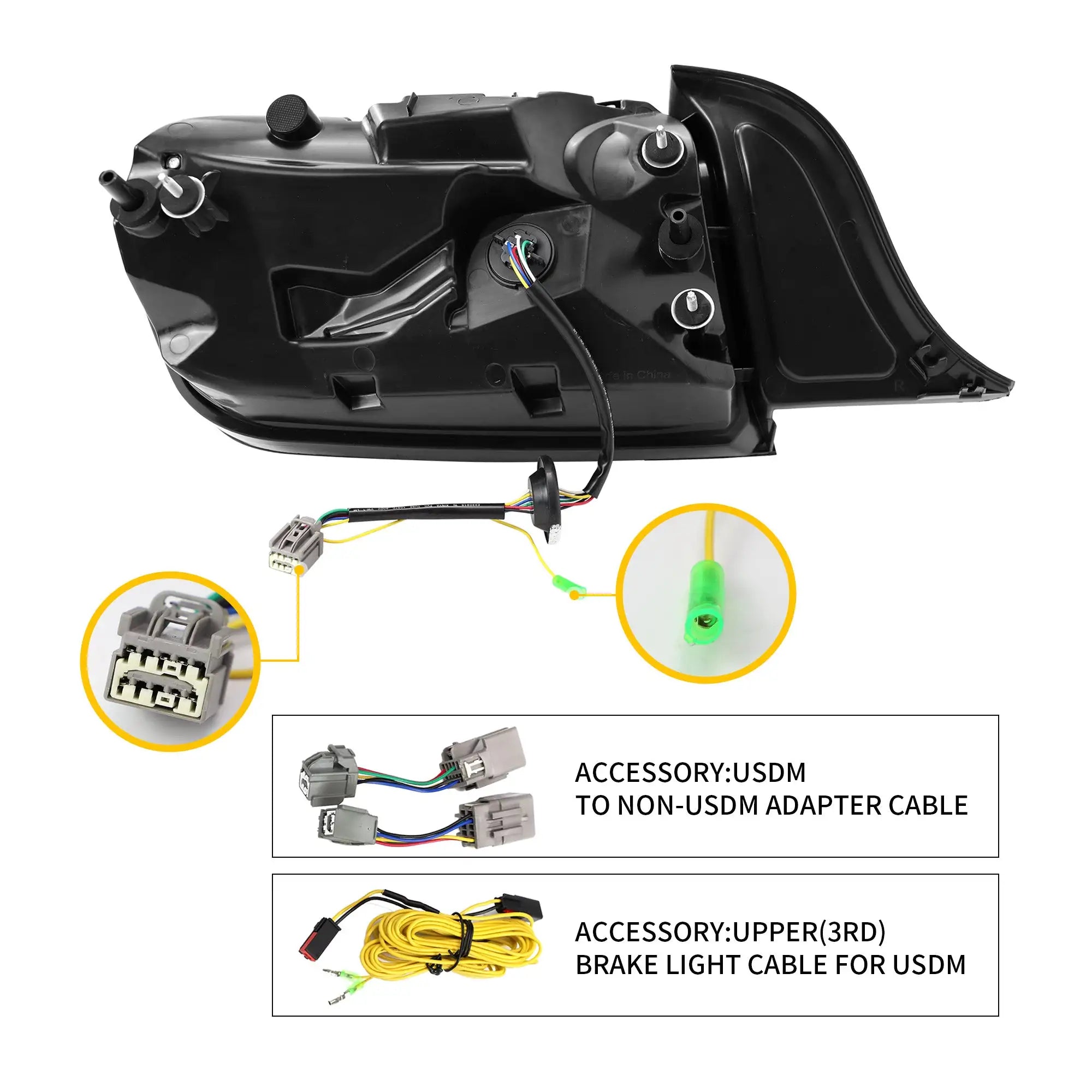 15-23 Ford Mustang 6th Gen (S550) Vland LED bakljus med 5 modes sekventiell blinkers [E-mark] - 9