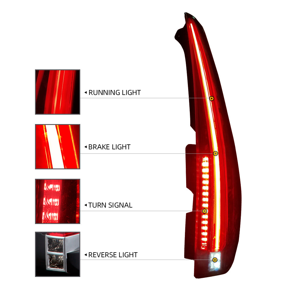 VLAND Carlamp LED bakljus för 2007-2014 Cadillac Escalade - 8