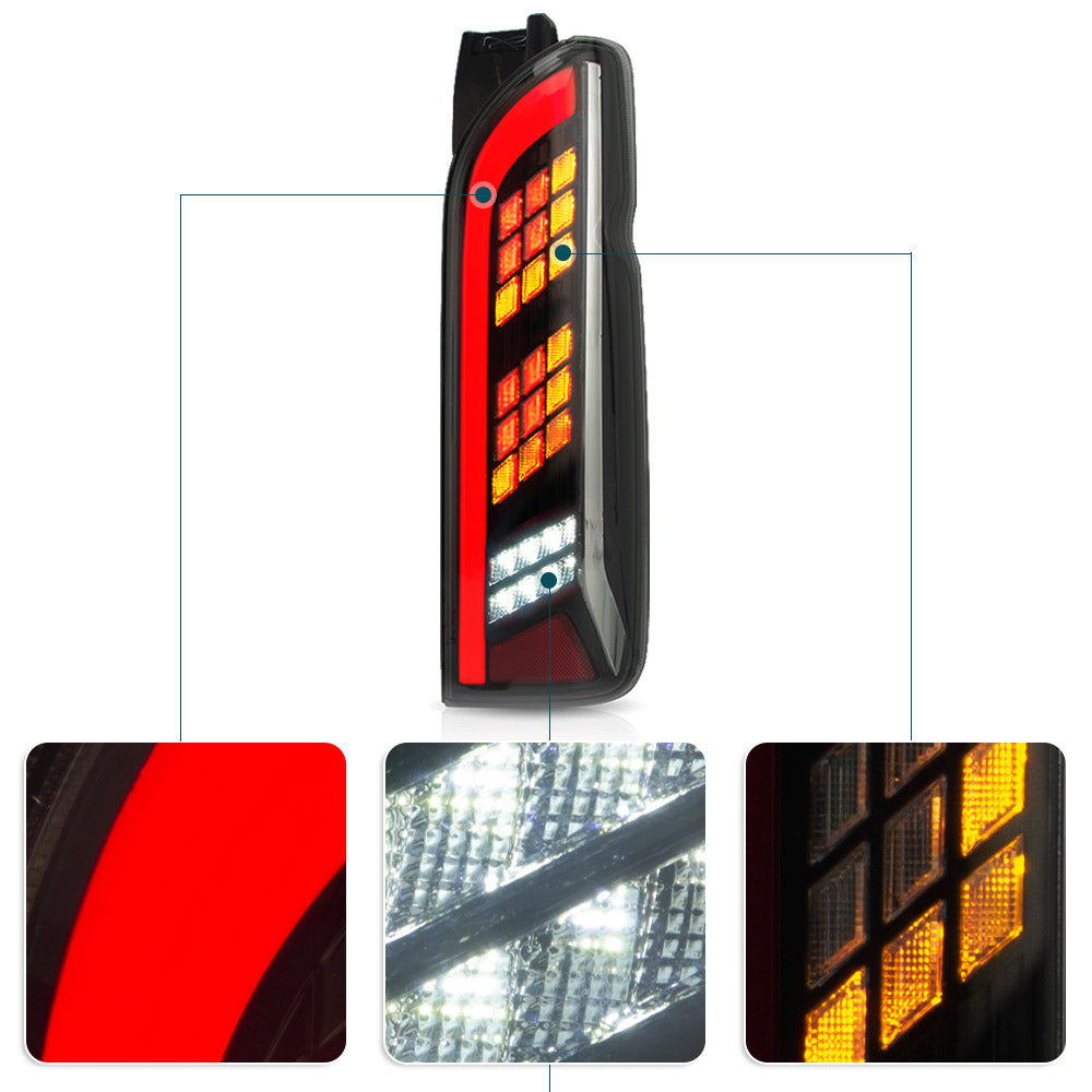 VLAND Carlamp LED bakljus för Toyota Hiace 2005-2018 - 6
