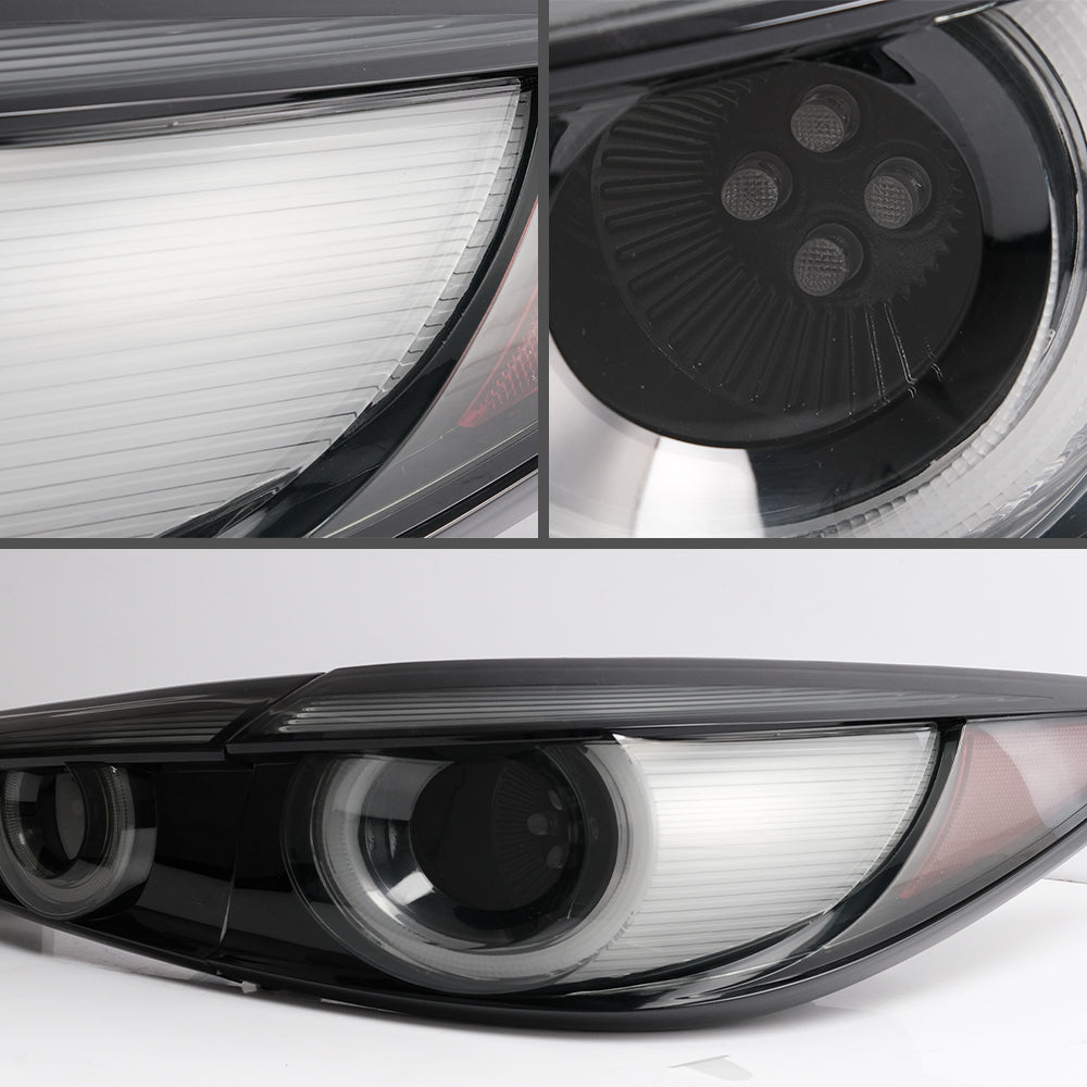 VLAND Carlamp Full LED bakljus för Mazda 3 Axela Sedan 2014-2018 (sekventiell blinkerss w/ Dynamic Welcome Lighting) - 4