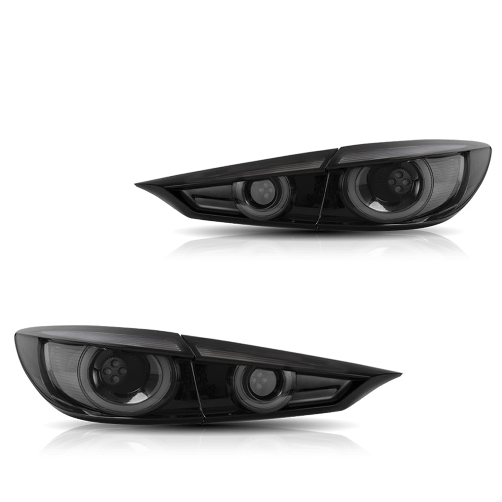 VLAND Carlamp Full LED bakljus för Mazda 3 Axela Sedan 2014-2018 (sekventiell blinkerss w/ Dynamic Welcome Lighting) - 3