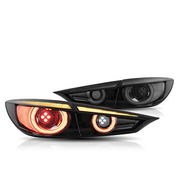 VLAND Carlamp Full LED bakljus för Mazda 3 Axela Sedan 2014-2018 (sekventiell blinkerss w/ Dynamic Welcome Lighting)