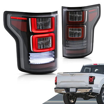 15-20 Ford F150 13th Gen Vland LED bakljus med Amber sekventiell blinkers [E-mark]