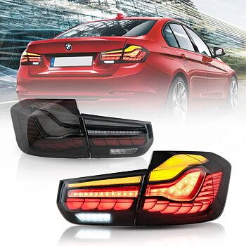 12-19 BMW 3 serie sjätte generationen (F30 F80) VLAND OLED bakljus med dynamisk startanimation (GTS stil) [E-märkt]