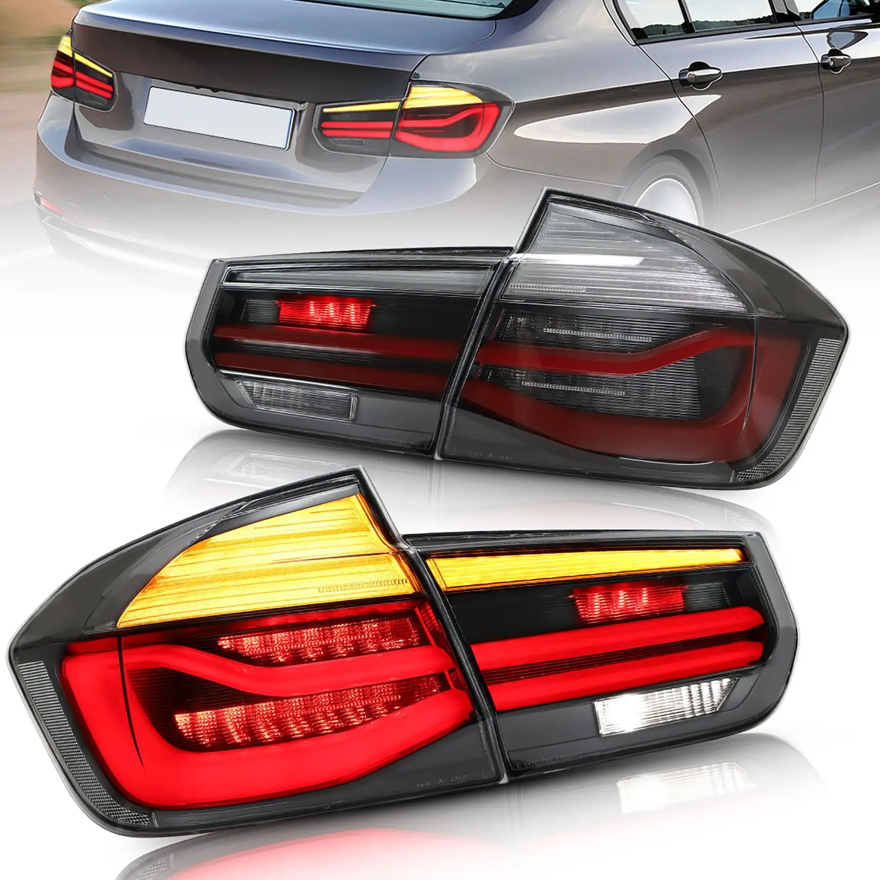 2012-2018 BMW F30 F80 M3 3-serie VLAND LED bakljus med sekventiell blinkers [E-märkt]