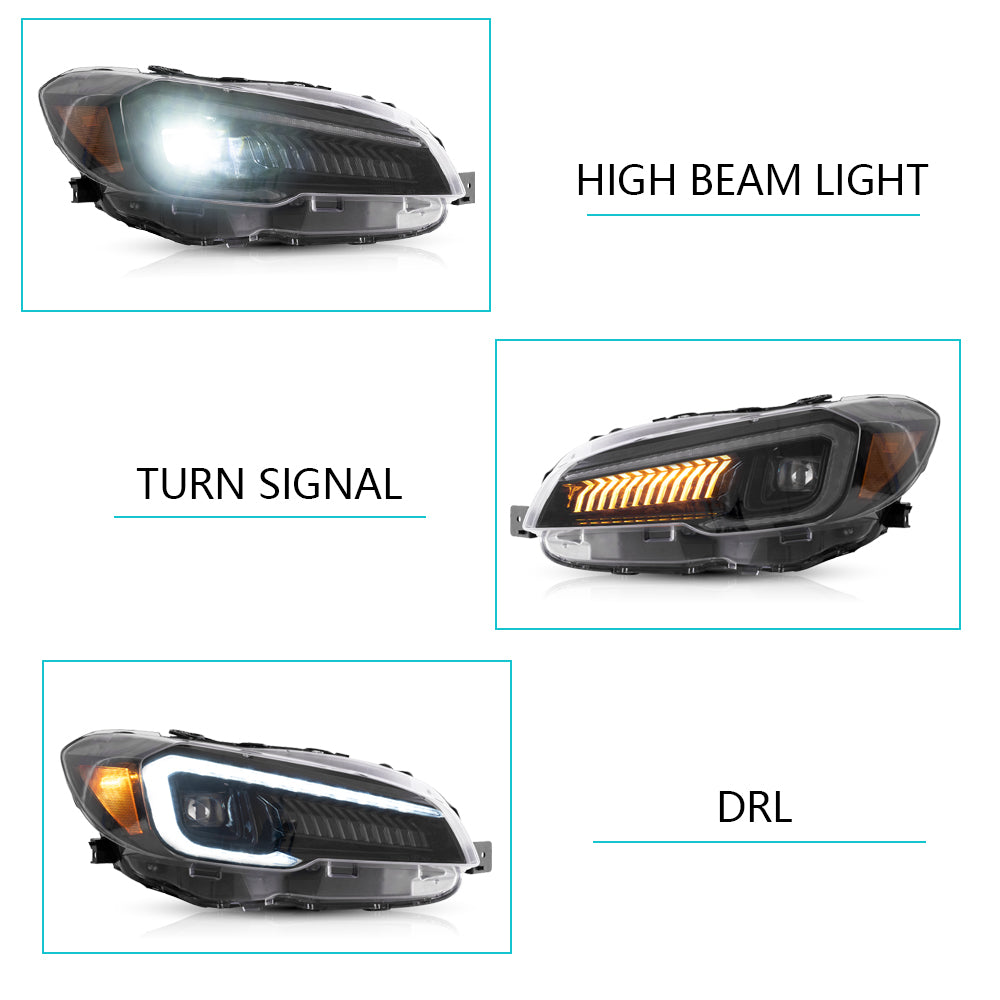 Subaru WRX 2015-2021 VLAND LED projektor strålkastare - 7