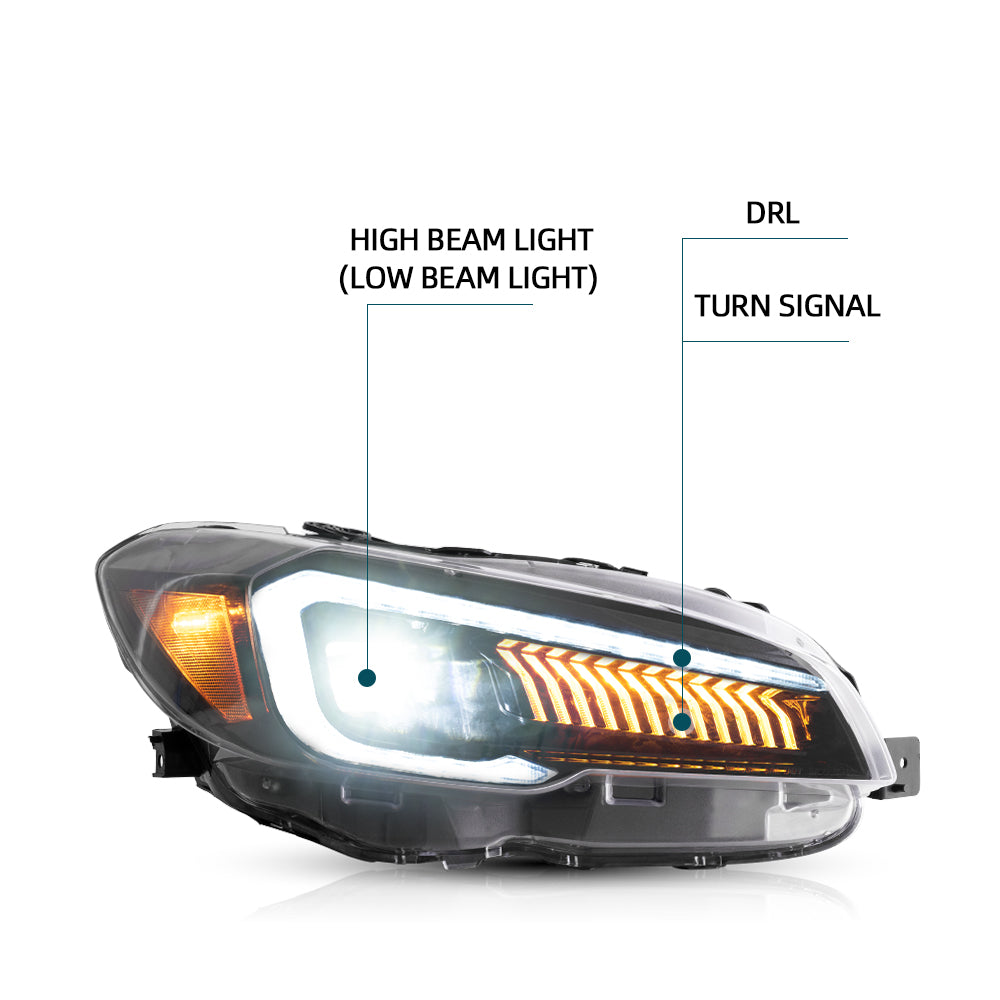 Subaru WRX 2015-2021 VLAND LED projektor strålkastare - 4