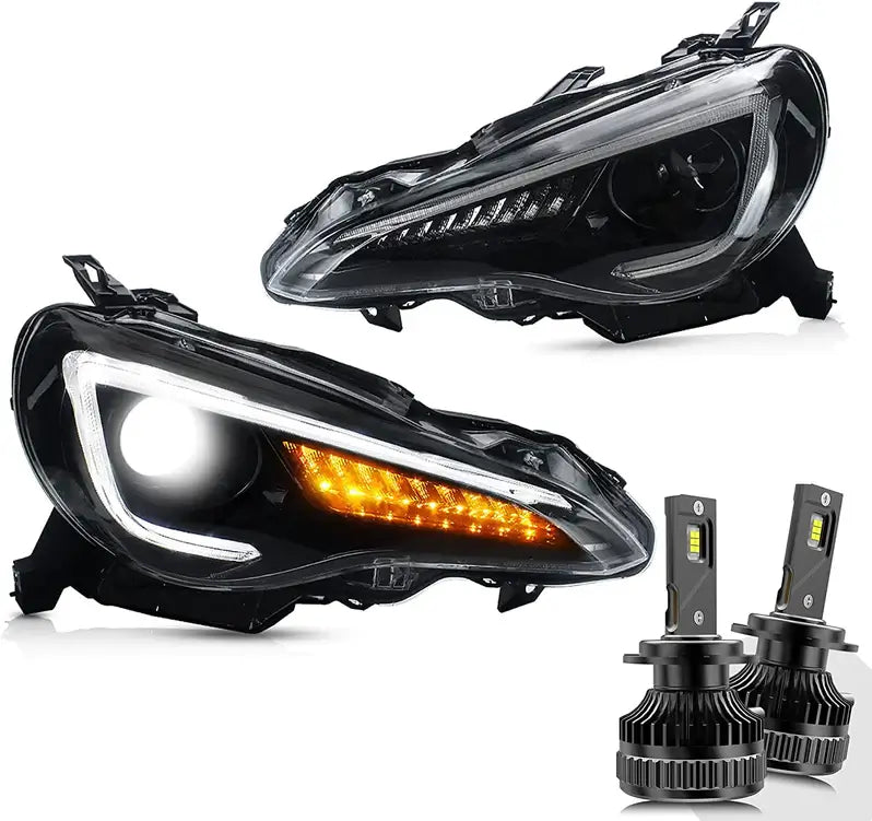 12–21 Toyota 86/GT86, Subaru Brz, Scion Frs Vland Upgrade Full LED Dual Beam Projector strålkastare[E-mark] - 11