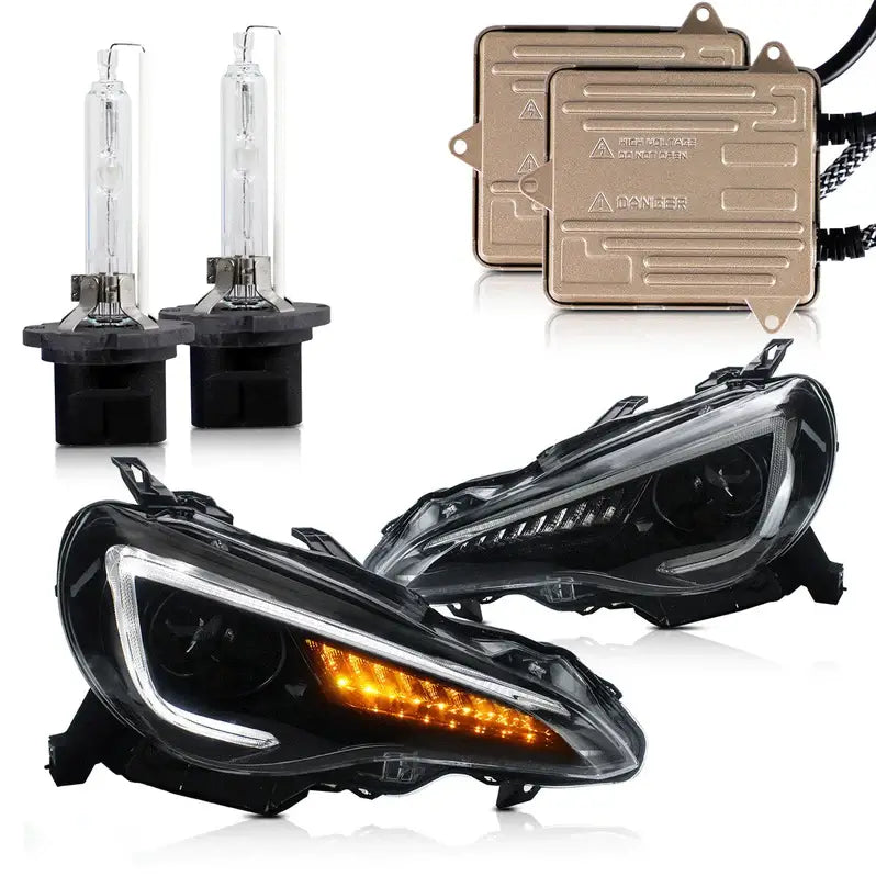 12–21 Toyota 86/GT86, Subaru Brz, Scion Frs Vland Upgrade Full LED Dual Beam Projector strålkastare[E-mark] - 10