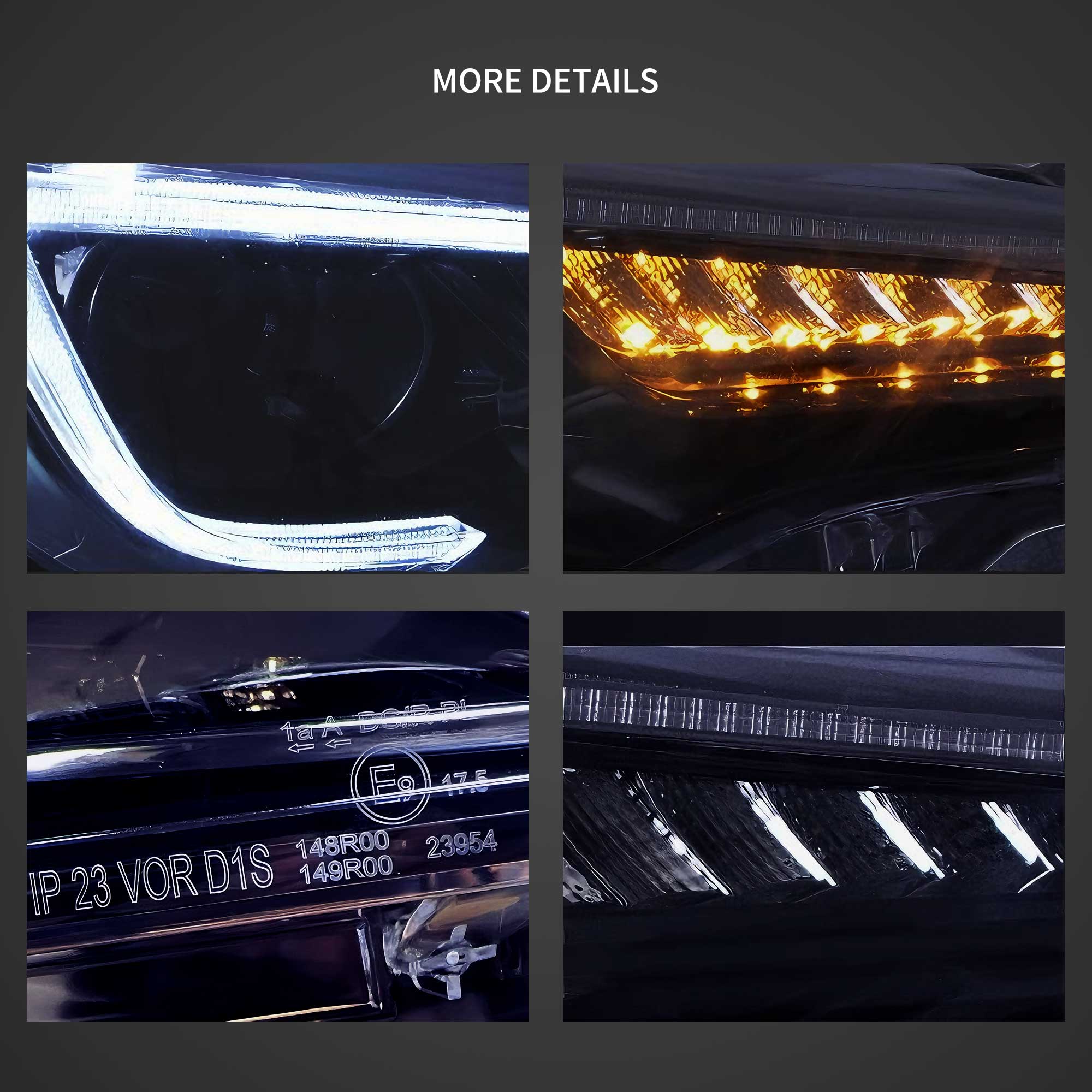 12–21 Toyota 86/GT86, Subaru Brz, Scion Frs Vland Upgrade Full LED Dual Beam Projector strålkastare[E-mark] - 4