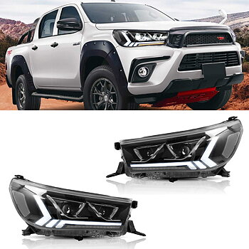 VLAND LED strålkastare för Toyota Hilux Vigo Revo 2015-2020