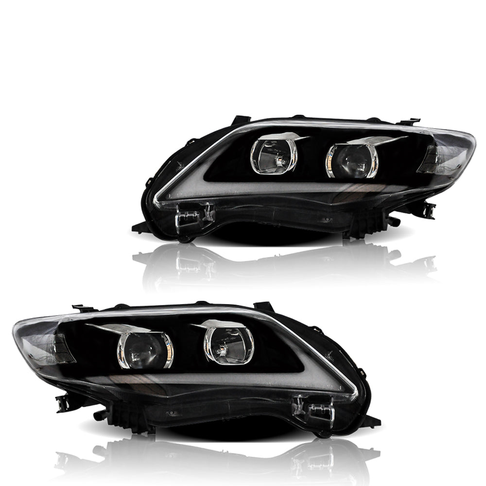 VLAND Carlamp LED strålkastare för Toyota Corolla 2011 2012 2013 (Bulbs are not included) - 3