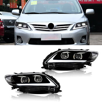 VLAND Carlamp LED strålkastare för Toyota Corolla 2011 2012 2013 (Bulbs are not included)