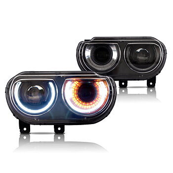 08-14 Dodge Challenger 3th Gen Vland LED strålkastare
