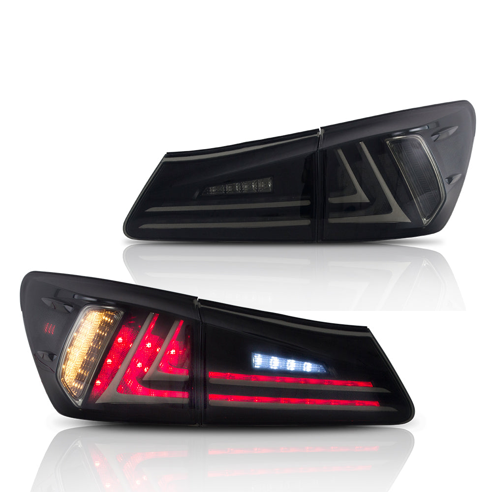2006-2014 Lexus IS250 IS350 IS F VLAND strålkastare + LED bakljus Set Kits - 8