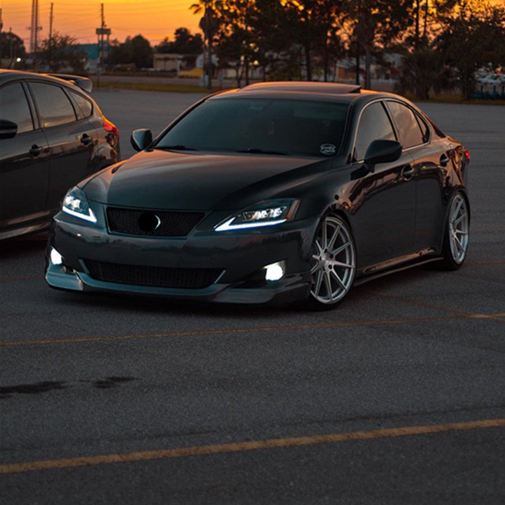 2006-2014 Lexus IS250 IS350 IS F VLAND strålkastare + LED bakljus Set Kits - 11