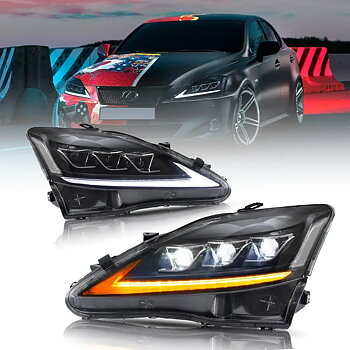 06-12 Lexus IS250/IS250C/IS350/IS220d & 08-14 ISF(XE20) Vland Matrix Projector strålkastare E-mark