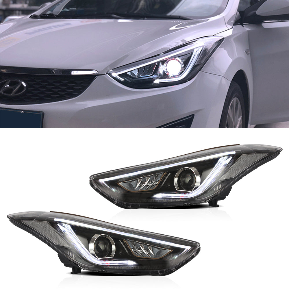 VLAND Carlamp Projector strålkastare för Hyundai Elantra (Avante MD) 2011-2015 - 12
