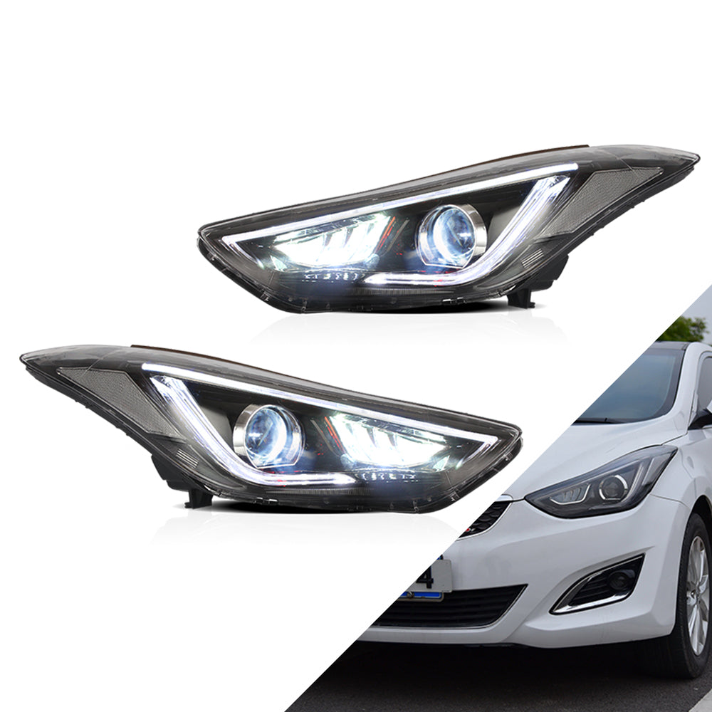 VLAND Carlamp Projector strålkastare för Hyundai Elantra (Avante MD) 2011-2015 - 11