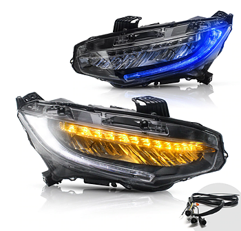 VLAND 16-21 Honda Civic Full LED strålkastare