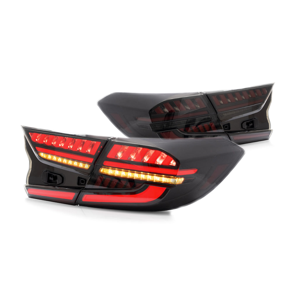 VLAND Carlamp bakljus för Honda Accord 10th 2018-up w/sequential indicators Red Lens - 5