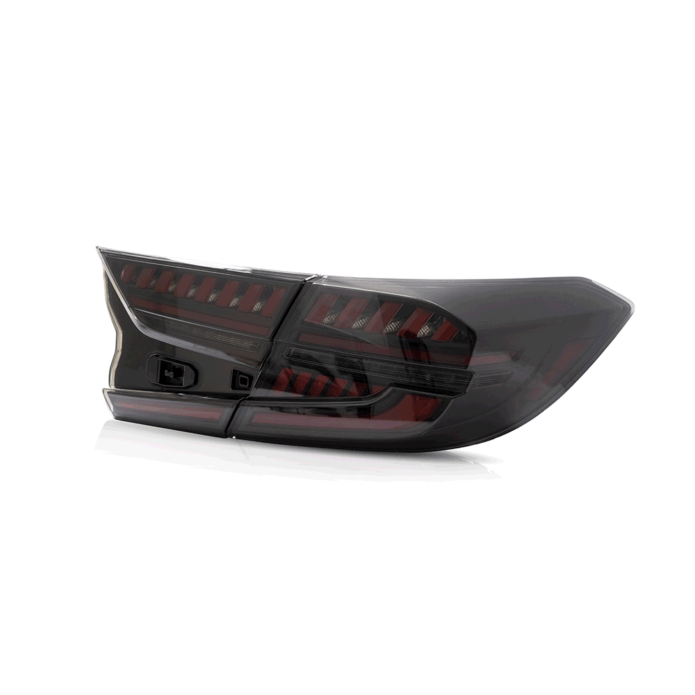 VLAND Carlamp bakljus för Honda Accord 10th 2018-up w/sequential indicators Red Lens - 6