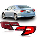 VLAND Carlamp LED bakljus för Toyota Camry 2012-2014 Red Lens