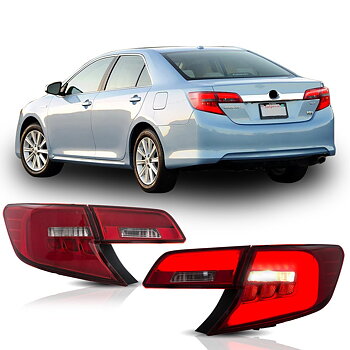 VLAND Carlamp LED bakljus för Toyota Camry 2012-2014 Red Lens