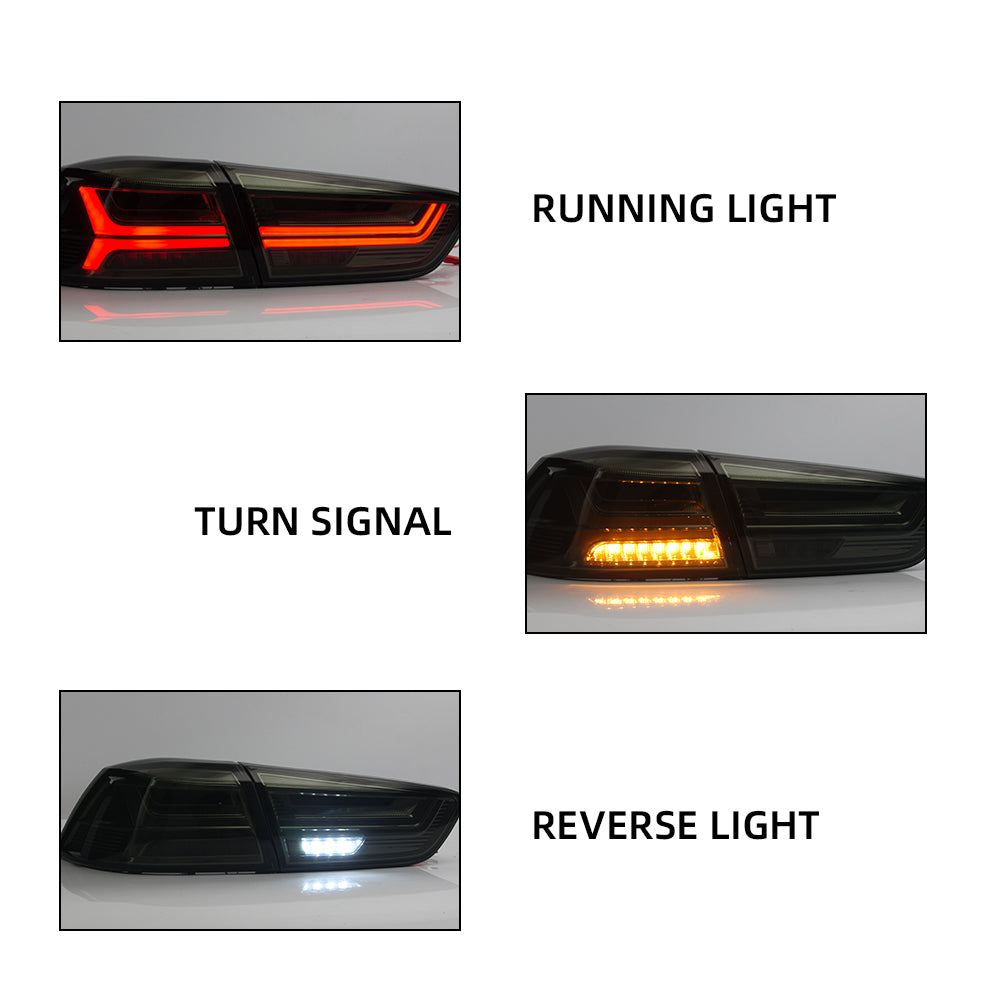 VLAND LED strålkastare+bakljus för Mitsubishi Lancer 2008-2017 - 10