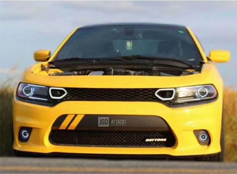 Övre Grill SRT Scat Pack Style med LED (DODGE CHARGER 2015-2019) - 2