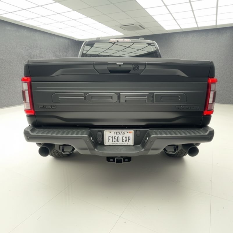 Bakluckepanel – Raptor Style – Mattsvart (F150 21-23) - 6