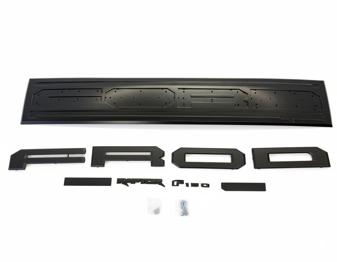 Bakluckepanel – Raptor Style – Mattsvart (F150 21-23) - 7