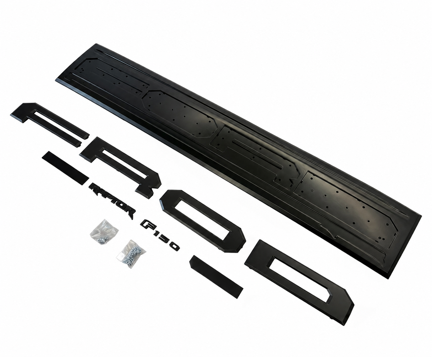 Bakluckepanel – Raptor Style – Mattsvart (F150 21-23) - 9
