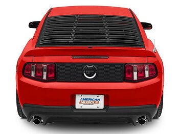 SpeedForm Rear Window Louver - Matt Svart (MUSTANG 05-14 Coupe)