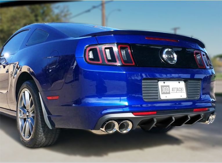 Diffuser 4st utblås SHELBY Style (MUSTANG 13-14 V6, GT)