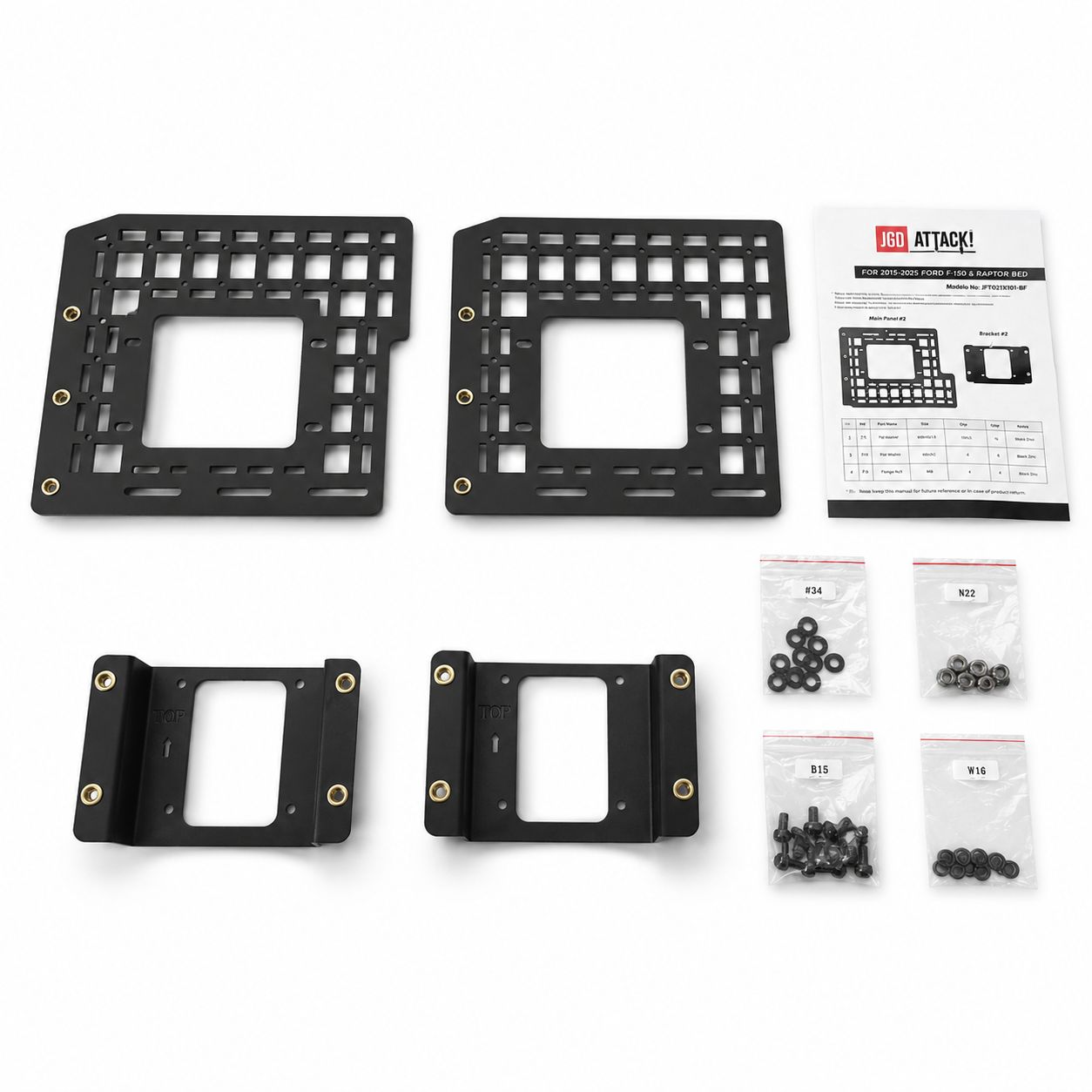 Front Bed MOLLE Panels (F150 15-26) - 2