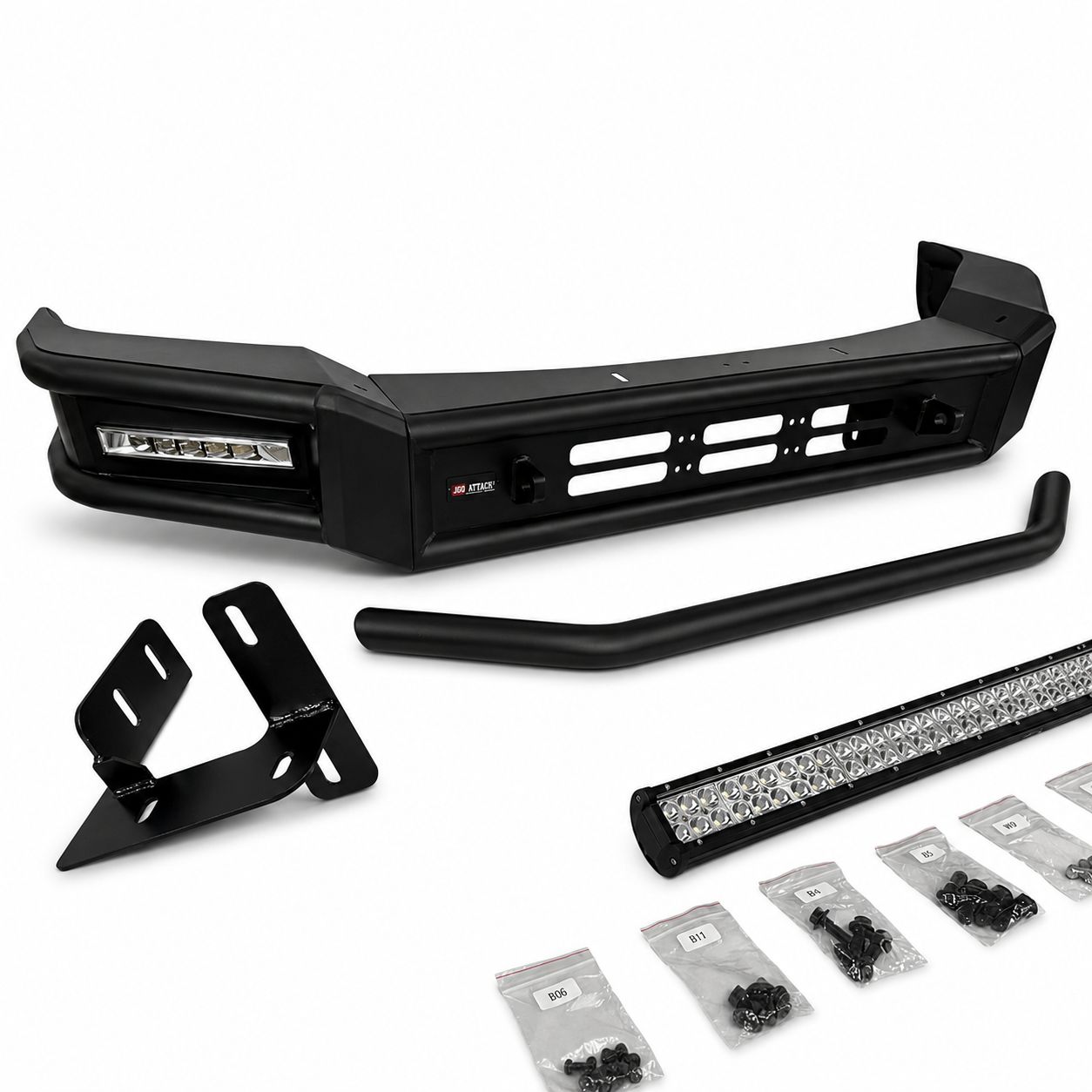 Främre stötfångare – Off-Road Dakota – LED DRL & Frontbåge & LED Bar (F150 18-20) - 7