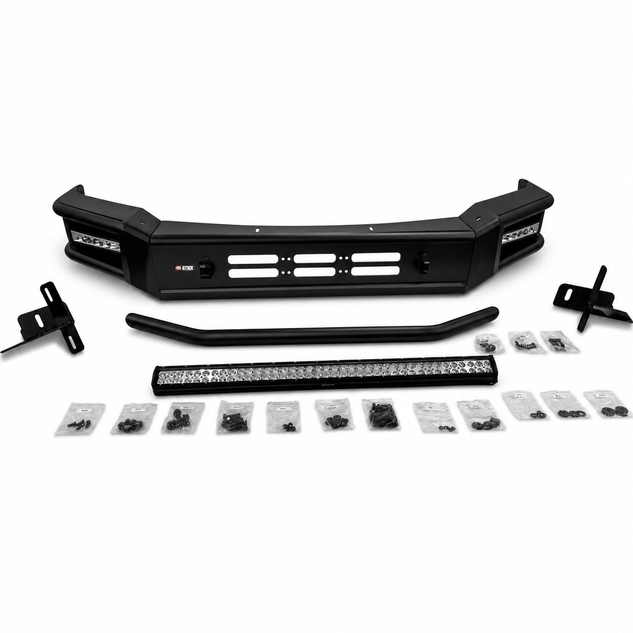 Främre stötfångare – Off-Road Dakota – LED DRL & Frontbåge & LED Bar (F150 18-20) - 4