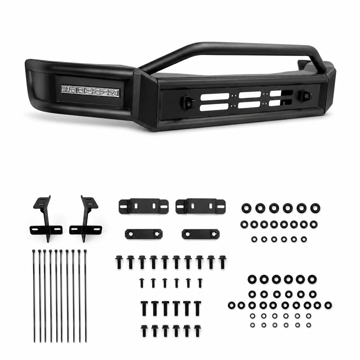 Främre stötfångare – Off-Road Dakota – LED DRL & Frontbåge & LED Bar (F150 18-20) - 5