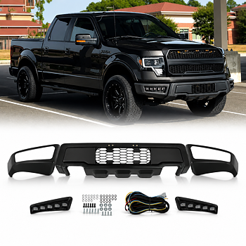 Främre stötfångare + LED-ljus – Raptor Style (F150 09-14)