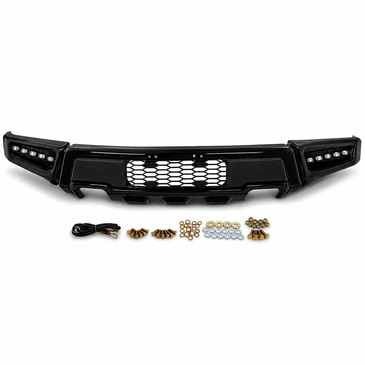 Främre stötfångare + LED-ljus – Raptor Style (F150 18-20) - 2