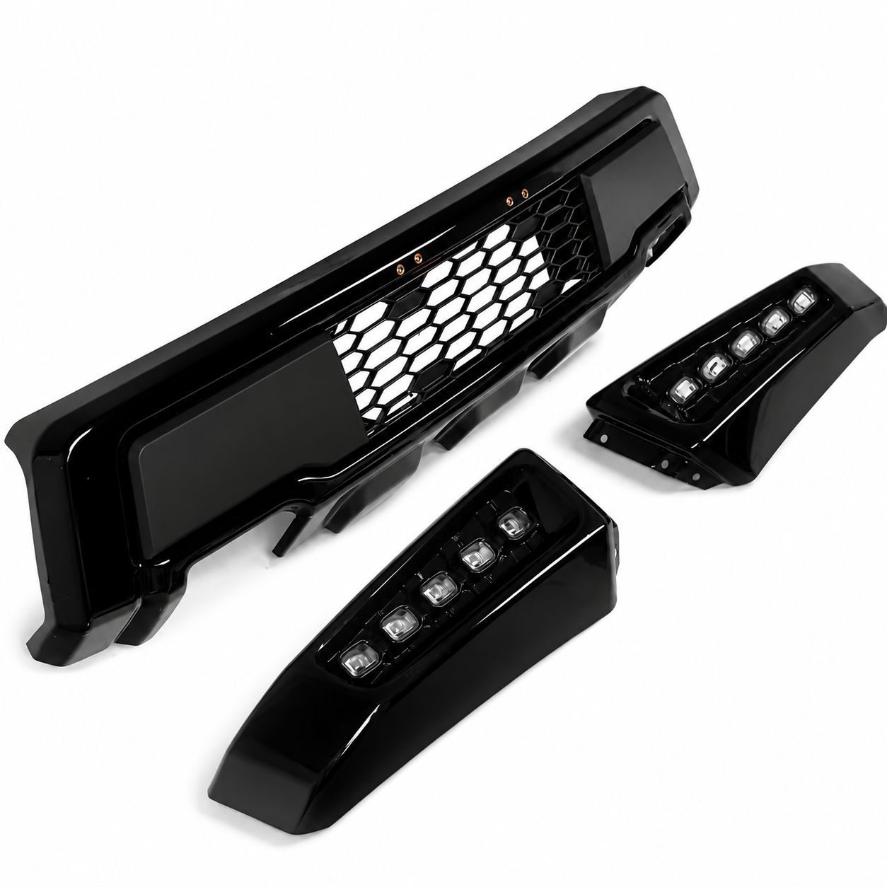 Främre stötfångare + LED-ljus – Raptor Style (F150 18-20) - 7