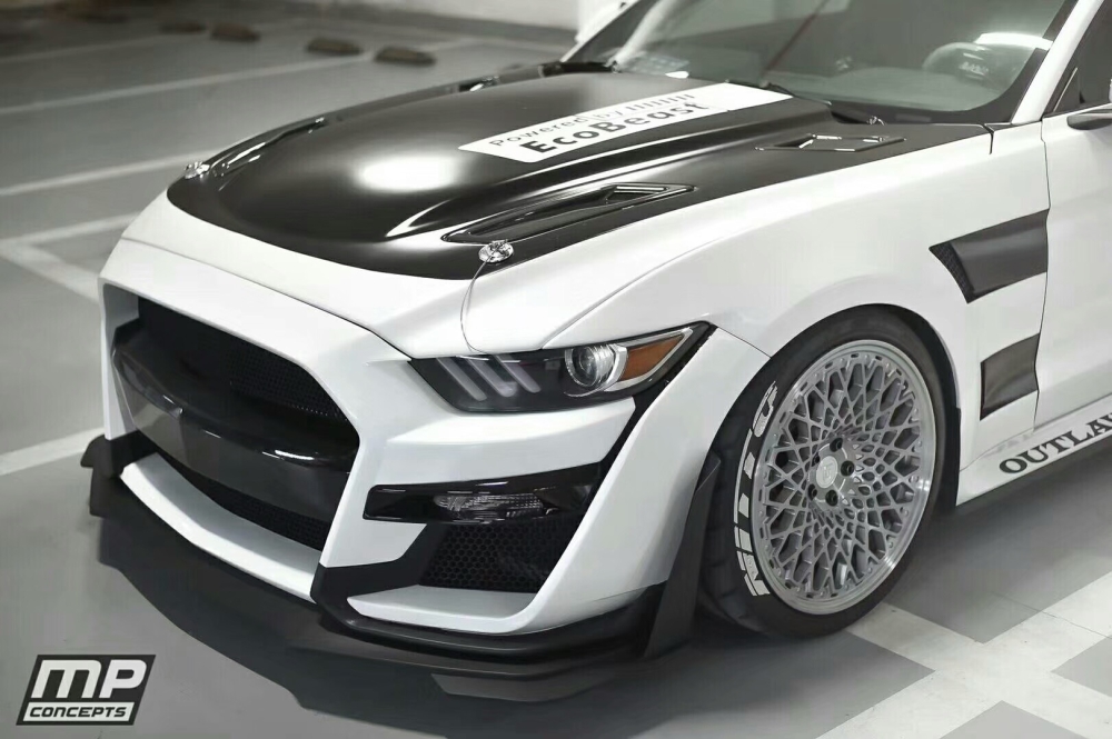 GT500 Style Främre Stötfångare (MUSTANG 15-17 EcoBoost, V6, GT)