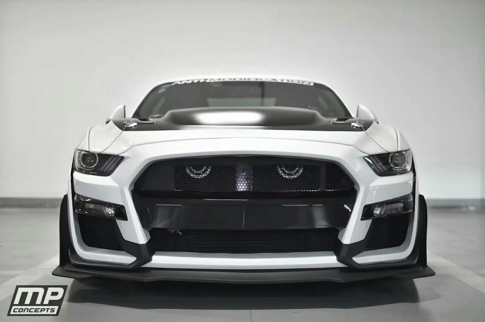 GT500 Style Främre Stötfångare (MUSTANG 15-17 EcoBoost, V6, GT) - 8