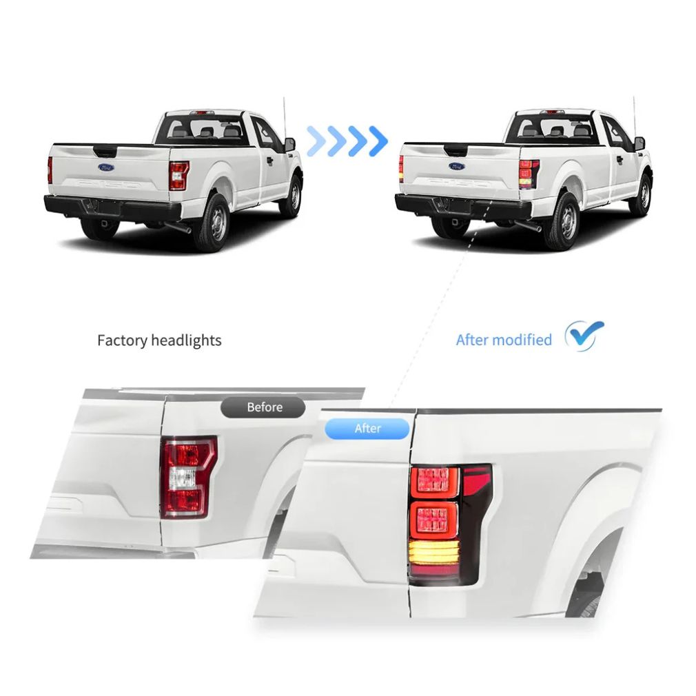 FULL LED Bakljus - Vland - Orange blinkers (F150 15-20) - 9