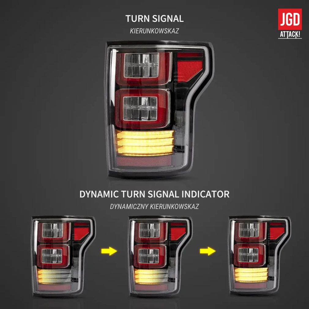 FULL LED Bakljus - Vland - Orange blinkers (F150 15-20) - 4
