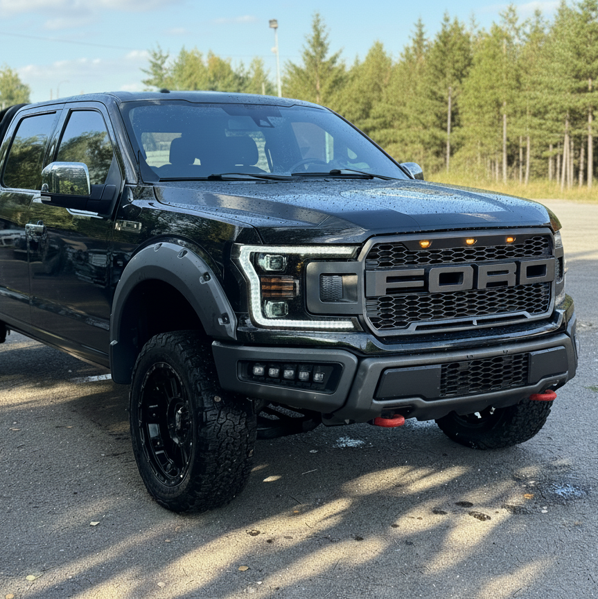 LED Övre grill – Raptor Style (F150 18-20) - 5