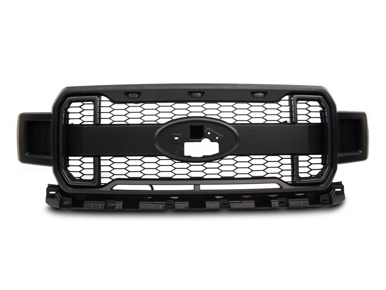 MP Concepts Övre grill med LED-belysning and DRL – Mattsvart (F150 18-20) - 6